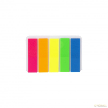 Zakładki Indeksujące Pp 45x12mm 5x25szt 30szt
