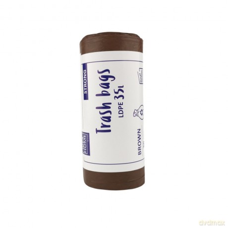Worki Ih Ldpe Mocny 35l Brązowy 20szt