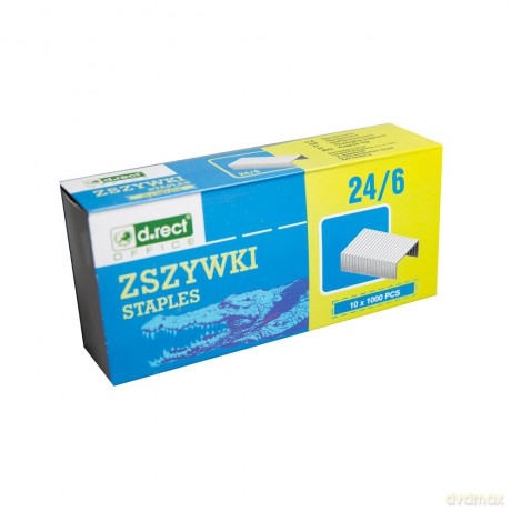 Zszywki D.Rect 24/6 A1000 Ostrzone 10szt