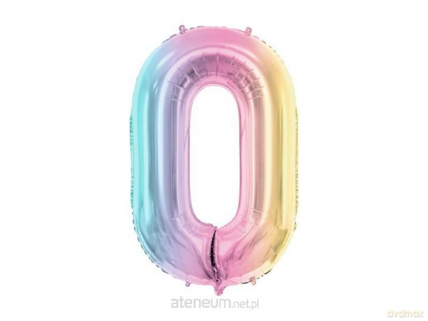Balon foliowy 0 pastelowy tęczowy 86cm