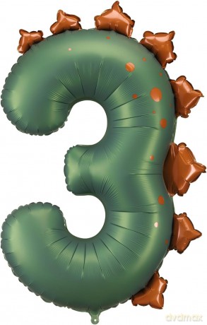 Balon foliowy 3 Dinozaur 92cm
