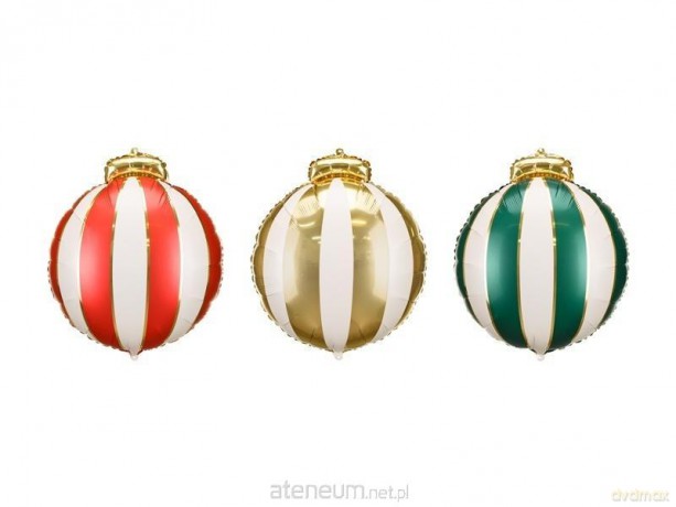 Balony foliowe Bombki 42x46cm 3szt