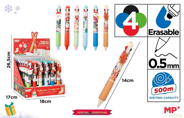 Długopis 4-kolorowy świąteczny (36szt)