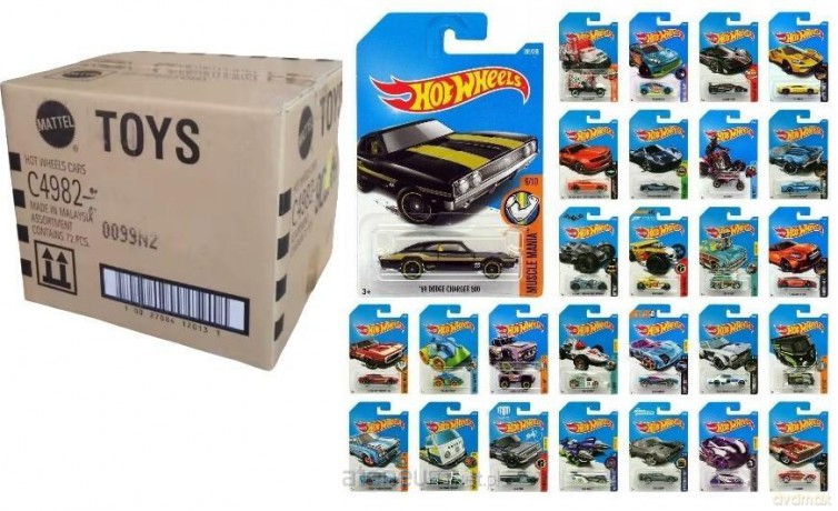 Hot Wheels metalowe (72szt)