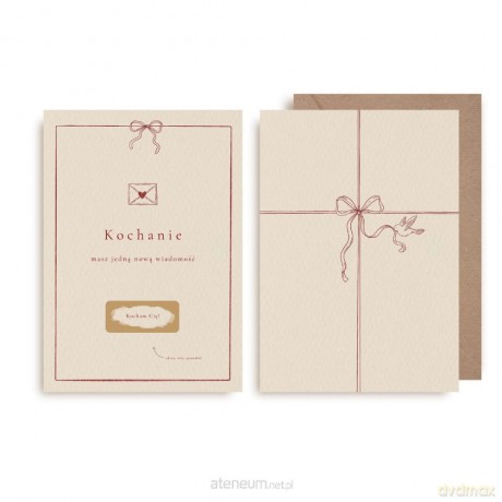 Kartka zdrapka - Kochanie, kocham Cię