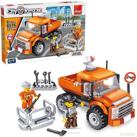 Klocki auto roboty drogowe 171el [KLOCKI]