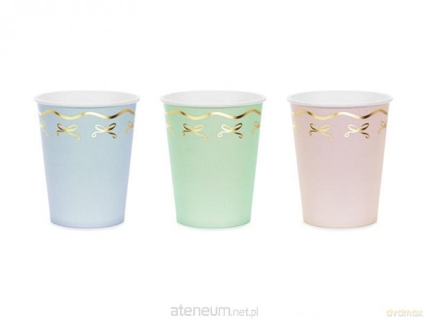 Kubeczki kokardki 220ml 6szt