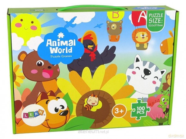 LEAN TOYS 100 el. Zwierzątka [PUZZLE]