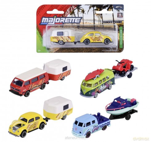 Majorette Volkswagen z przyczepą mix