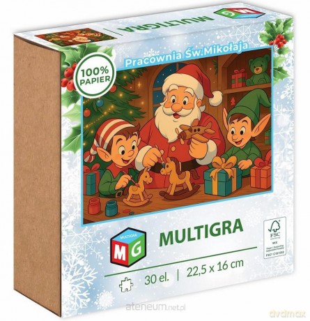 MULTIGRA 30 el. Pracownia Św. Mikołaja [PUZZLE]