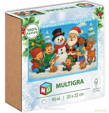 MULTIGRA 90 el. Bałwanek i Przyjaciele [PUZZLE]