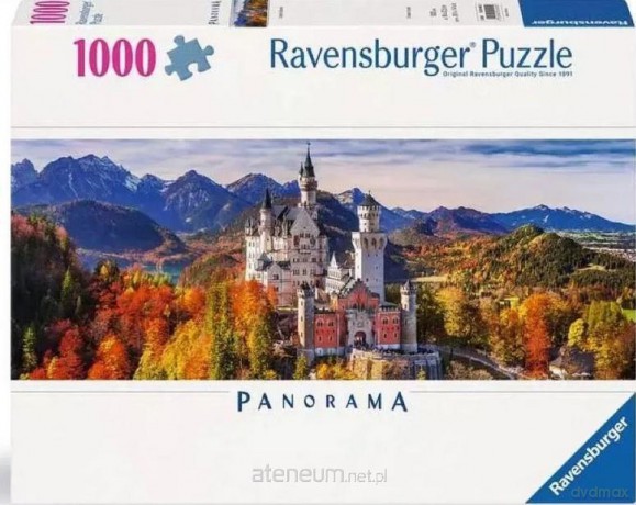 RAVANSBURGER 1000 el. panoramiczne Zamek Neuschwanstein [PUZZLE]