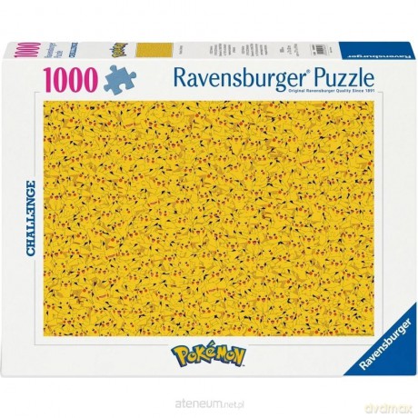 RAVANSBURGER 1000 el. Pokemon: Pikachu Challenge [PUZZLE]
