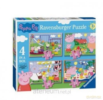 RAVANSBURGER 4w1 Świnka Peppa [PUZZLE]