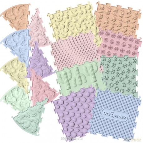 Scieżka sensoryczna pastelowa 16 elementów [PUZZLE]