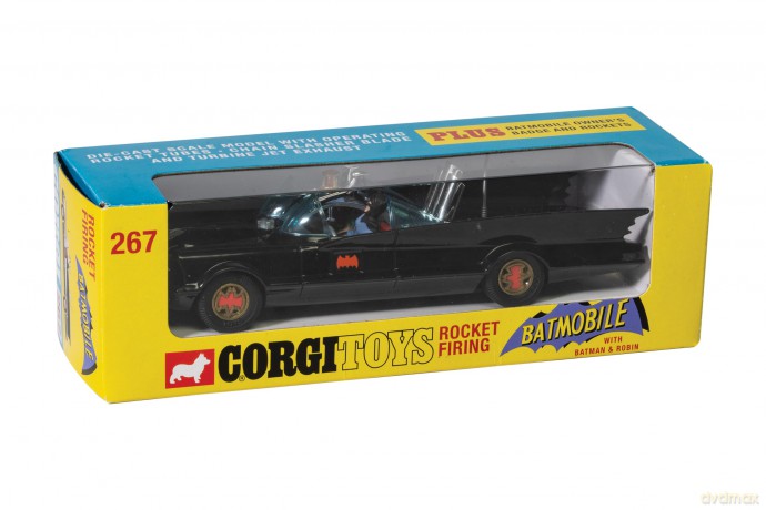 Batman: Batmobile Model With Batman And Robin