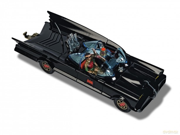 Batman: Batmobile Model With Batman And Robin