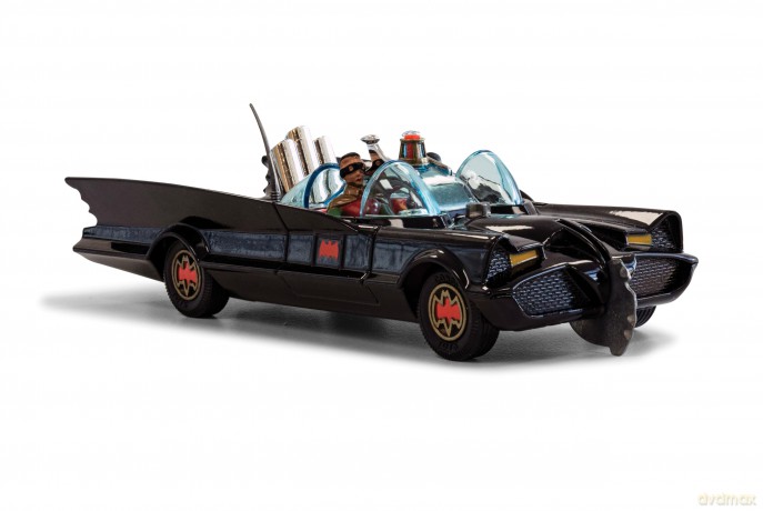 Batman: Batmobile Model With Batman And Robin