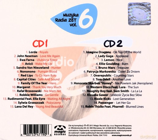 Muzyka Radia Zet Vol.5 + Vol.6 Pakiet [4CD]