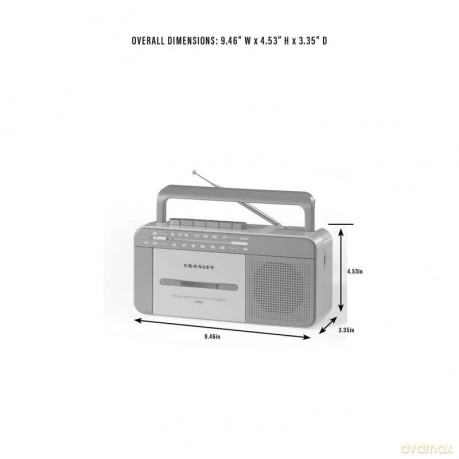 Crosley (Uk Version): Ct102 Cassette Player (Blue/Grey) (UK Adapter)