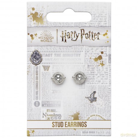 Harry Potter: Harry Potter Time Turner Silver Plated Stud Earrings
