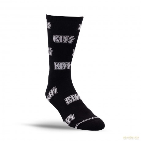 Kiss: Kiss All Over Logo Crew Socks (One Size)