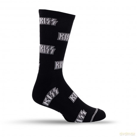 Kiss: Kiss All Over Logo Crew Socks (One Size)