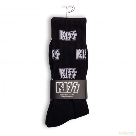 Kiss: Kiss All Over Logo Crew Socks (One Size)
