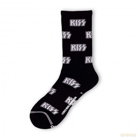 Kiss: Kiss All Over Logo Crew Socks (One Size)