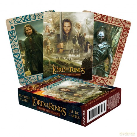 Lord Of The Rings: Lord Of The Rings - Heroes And Villains Playing Cards [KARTY]