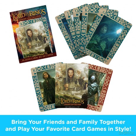 Lord Of The Rings: Lord Of The Rings - Heroes And Villains Playing Cards [KARTY]