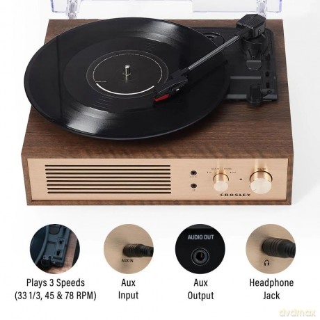 Crosley: Miles Record Player (Walnut)