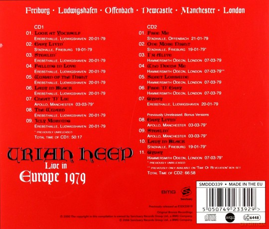 Uriah Heep: Live In Europe [2CD]