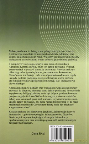 Debata Publiczna Zmiany Społecznych Norm Komunikacji