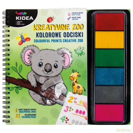 Kolorowe odciski kreatywne ZOO