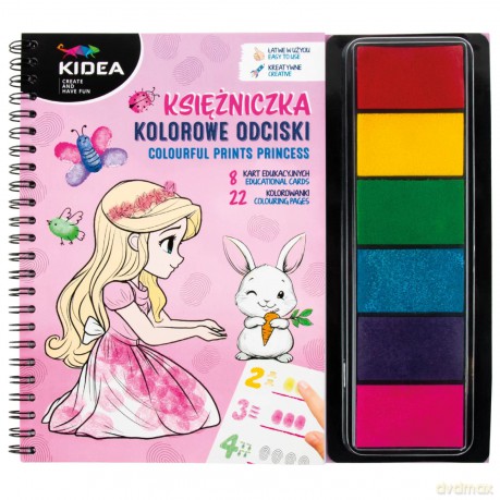 Kolorowe odciski księżniczka