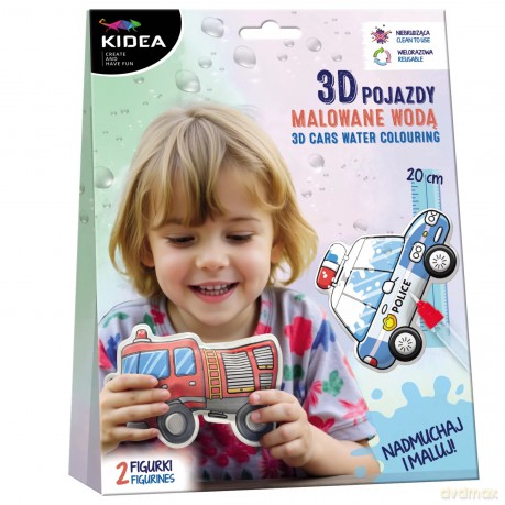 Magiczne pojazdy do malowania wodą