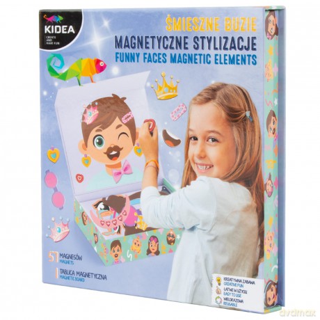 Magnetyczne stylizacje śmieszne buzie