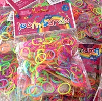 Gumki Loom Bands 200 Szt Kolory Neonowe