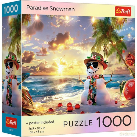 TREFL 1000 el. USA Collection: Paradise Snowman [PUZZLE]