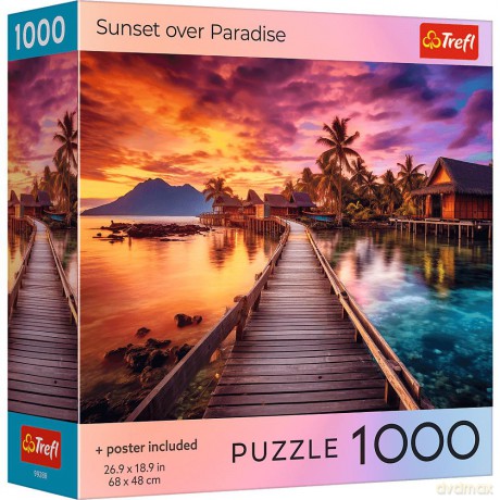 TREFL 1000 el. USA Collection: Sunset over Paradise [PUZZLE]