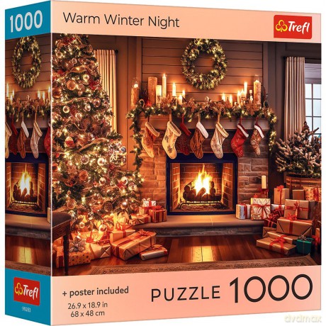 TREFL 1000 el. USA Collection: Warm Winter Night [PUZZLE]