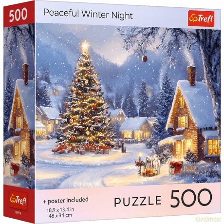 TREFL 500 el. USA Collection: Peaceful Winter Night [PUZZLE]