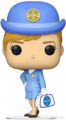 Funko POP! Ad Icons: Pan Am Stewardess Am - Stewardess1 - White Bag - Pan-Am