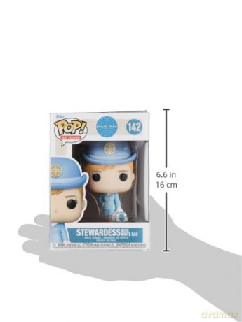 Funko POP! Ad Icons: Pan Am Stewardess Am - Stewardess1 - White Bag - Pan-Am
