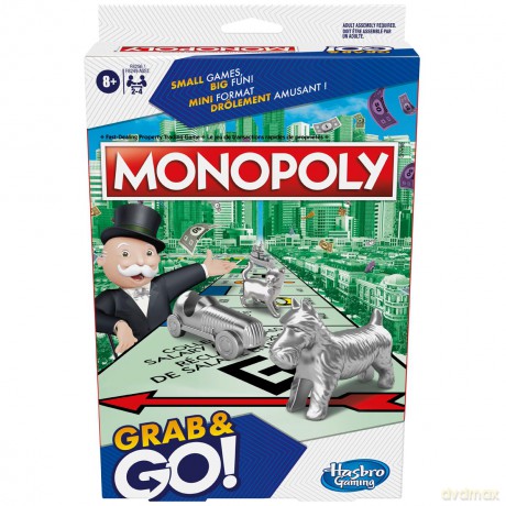 HASBRO GAME Monopoly Grab Go, gra