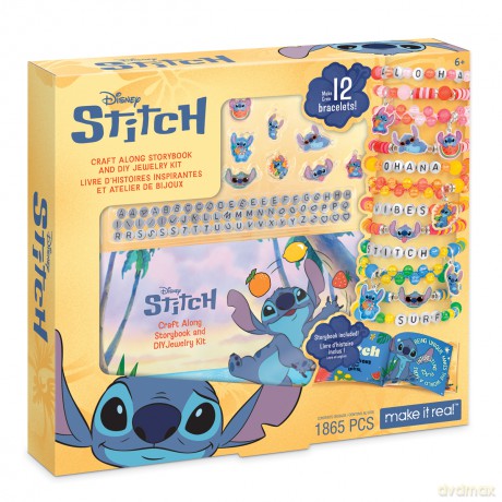 MAKE IT REAL Zestaw Do Tworzenia Biżuterii Disney Stitch, zestaw kreatywny