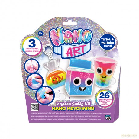 NANO ART Squishy Kit Brelok, zestaw kreatywny