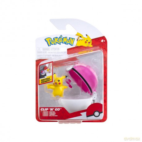 POKEMON Clip N Go Figurka Pikachu Seria 19, figurka
