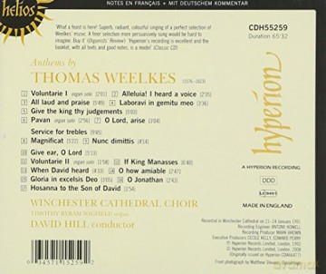 Thomas Weelkes: 15 Anthems [CD]